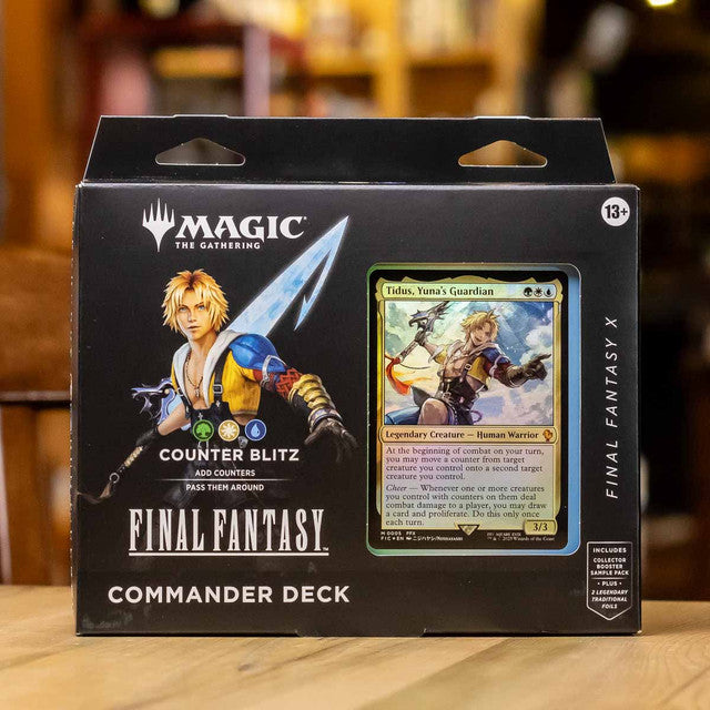 Hot Sale-Magic the Gathering Final Fantasy X Commander Deck Counter Blitz Tidus MTG FF