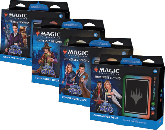 Hot Sale-Magic the Gathering - Doctor who Commander Deck display (Set of 4)