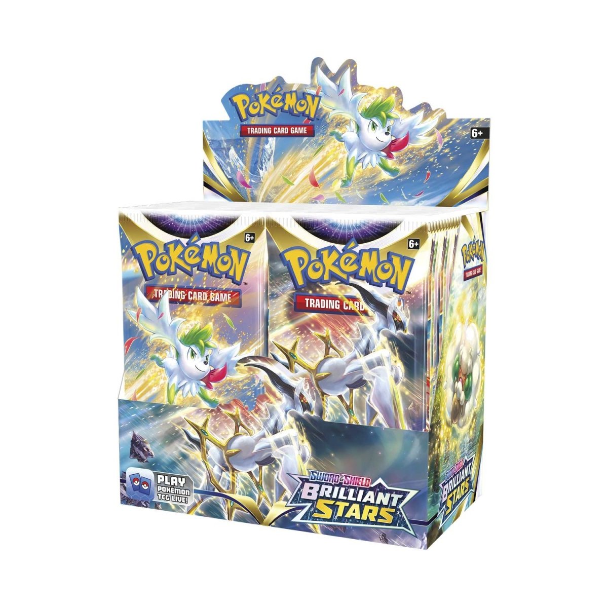 Hot Sale-pokemon-Sword & Shield-Brilliant Stars Booster Display Box (36 Packs)