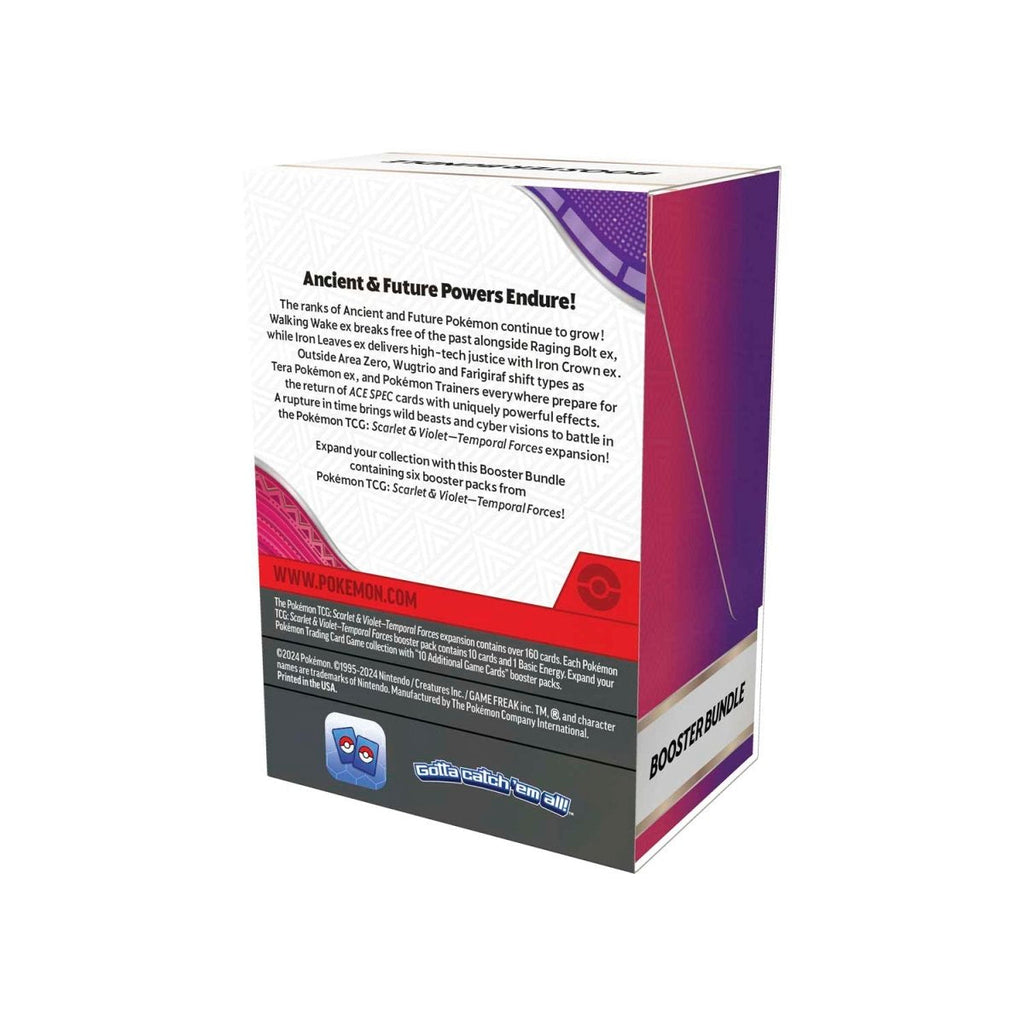 Hot Sale-pokemon-Scarlet & Violet-Temporal Forces Booster Bundle (6 Packs)