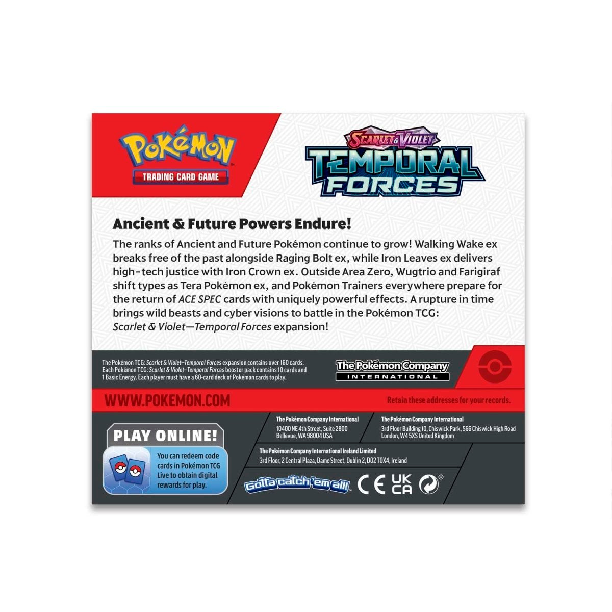 Hot Sale-pokemon-Scarlet & Violet-Temporal Forces Booster Display Box (36 Packs)