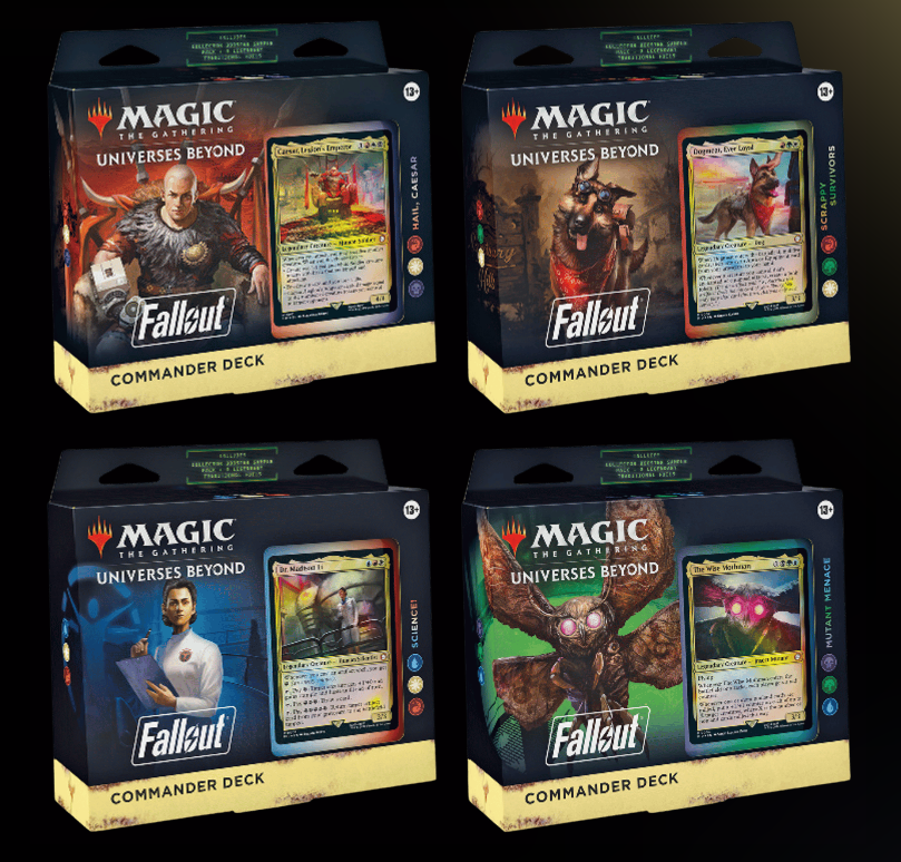Hot Sale-Magic the Gathering- Fallout - Commander Deck (Set of 4)