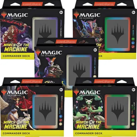 Hot Sale-Magic the Gathering  March of the Machine Commander Decks - 5 Deck Set