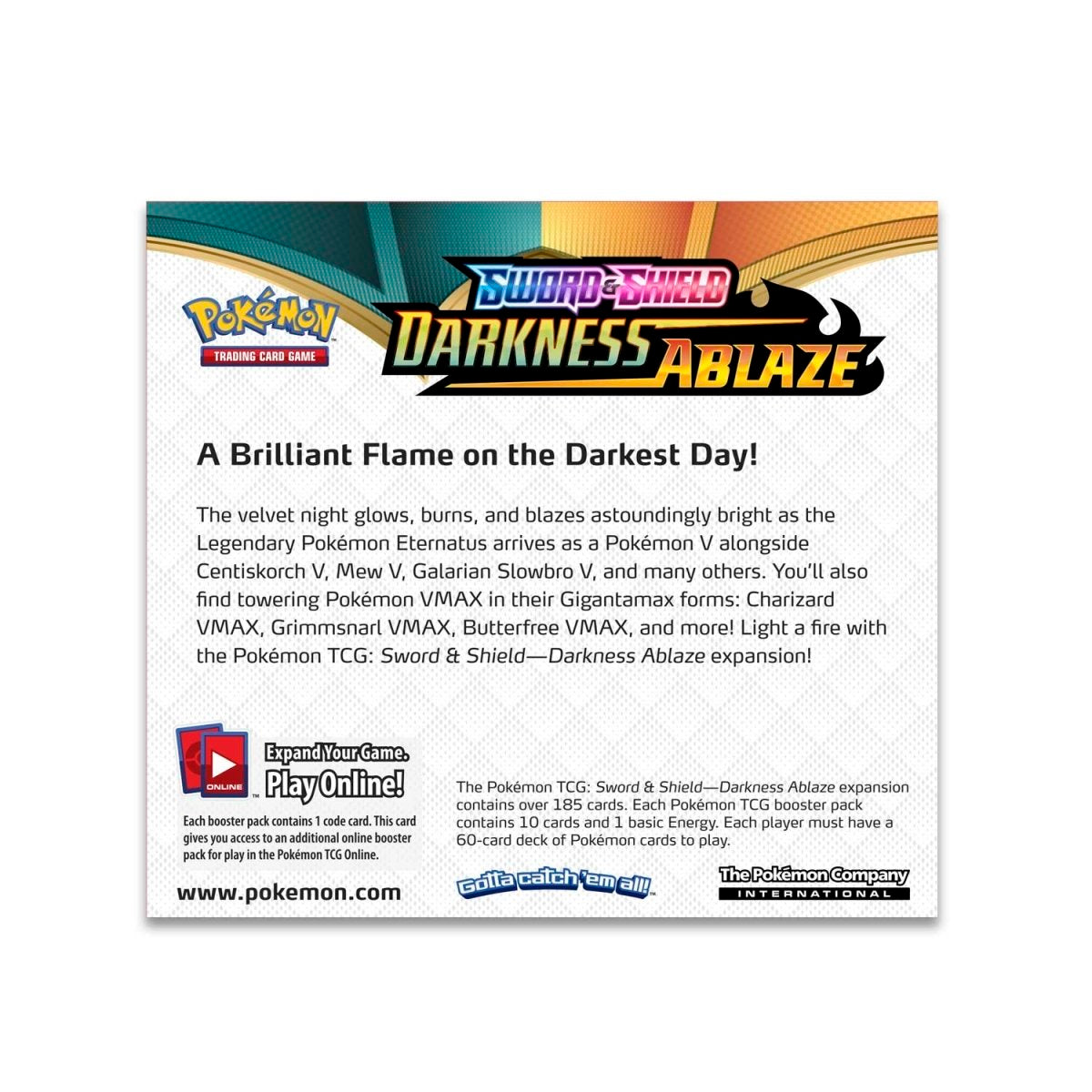 Hot Sale-pokemon-Sword & Shield-Darkness Ablaze Booster Display Box (36 Packs)