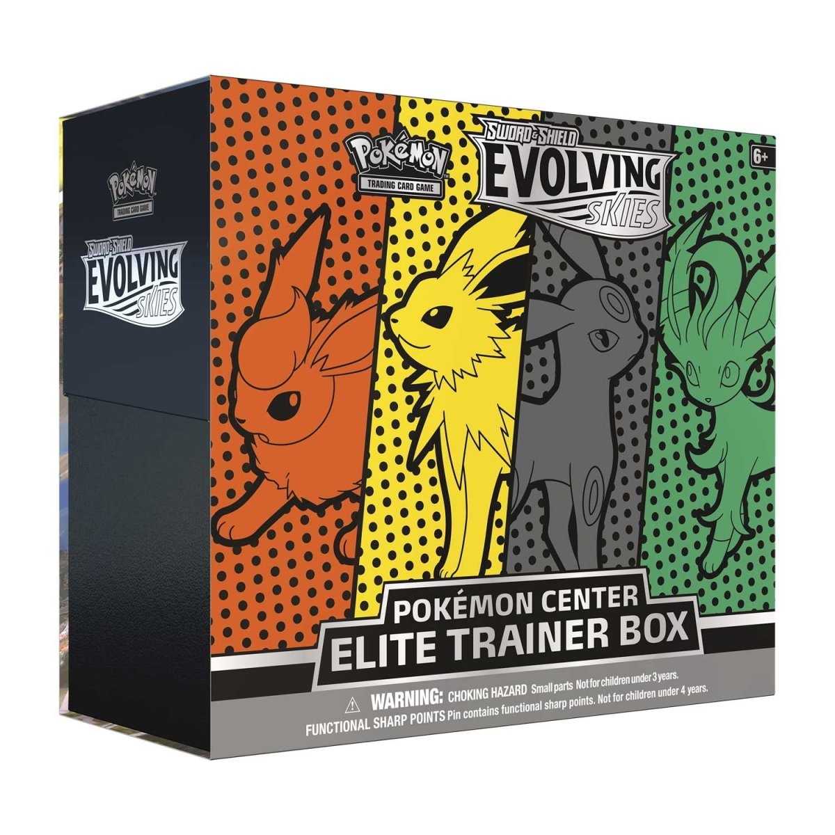Hot Sale-pokemon-Sword & Shield-Evolving SkiesCenter Elite Trainer Box (Jolteon, Flareon, Umbreon & Leafeon)