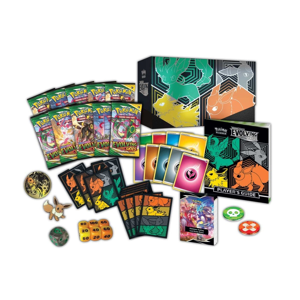 Hot Sale-pokemon-Sword & Shield-Evolving SkiesCenter Elite Trainer Box (Jolteon, Flareon, Umbreon & Leafeon)