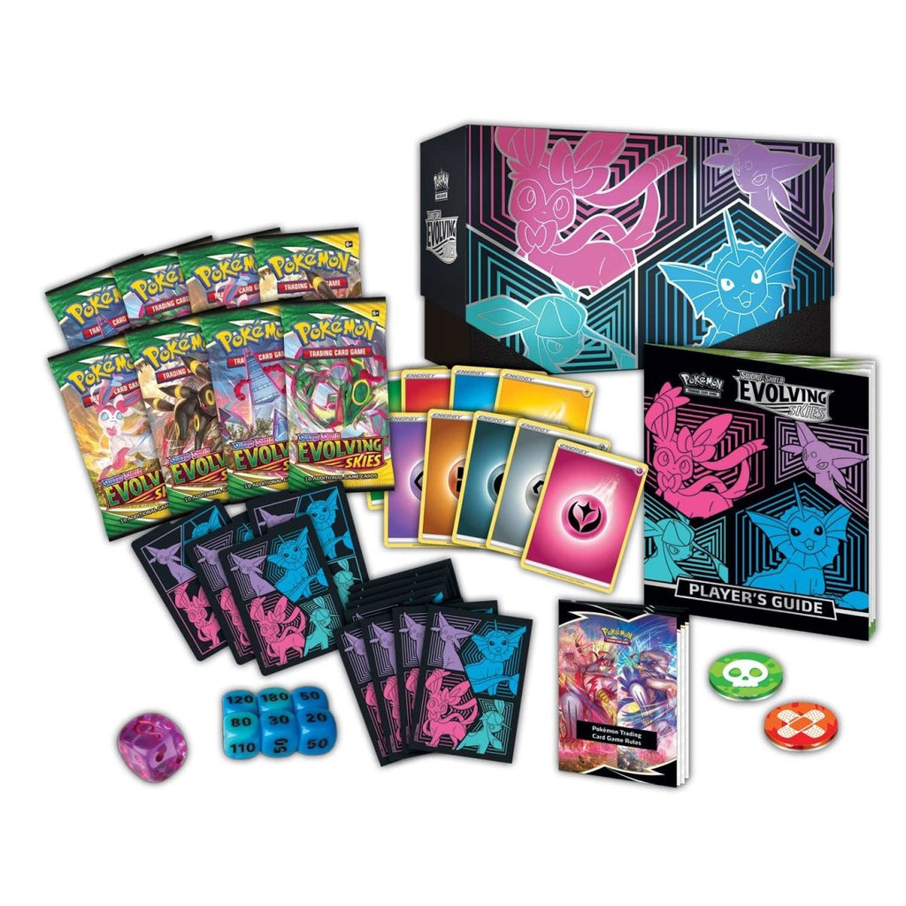 Hot Sale-pokemon-Sword & Shield-Evolving Skies Center Elite Trainer Box (Vaporeon, Espeon, Glaceon & Sylveon)