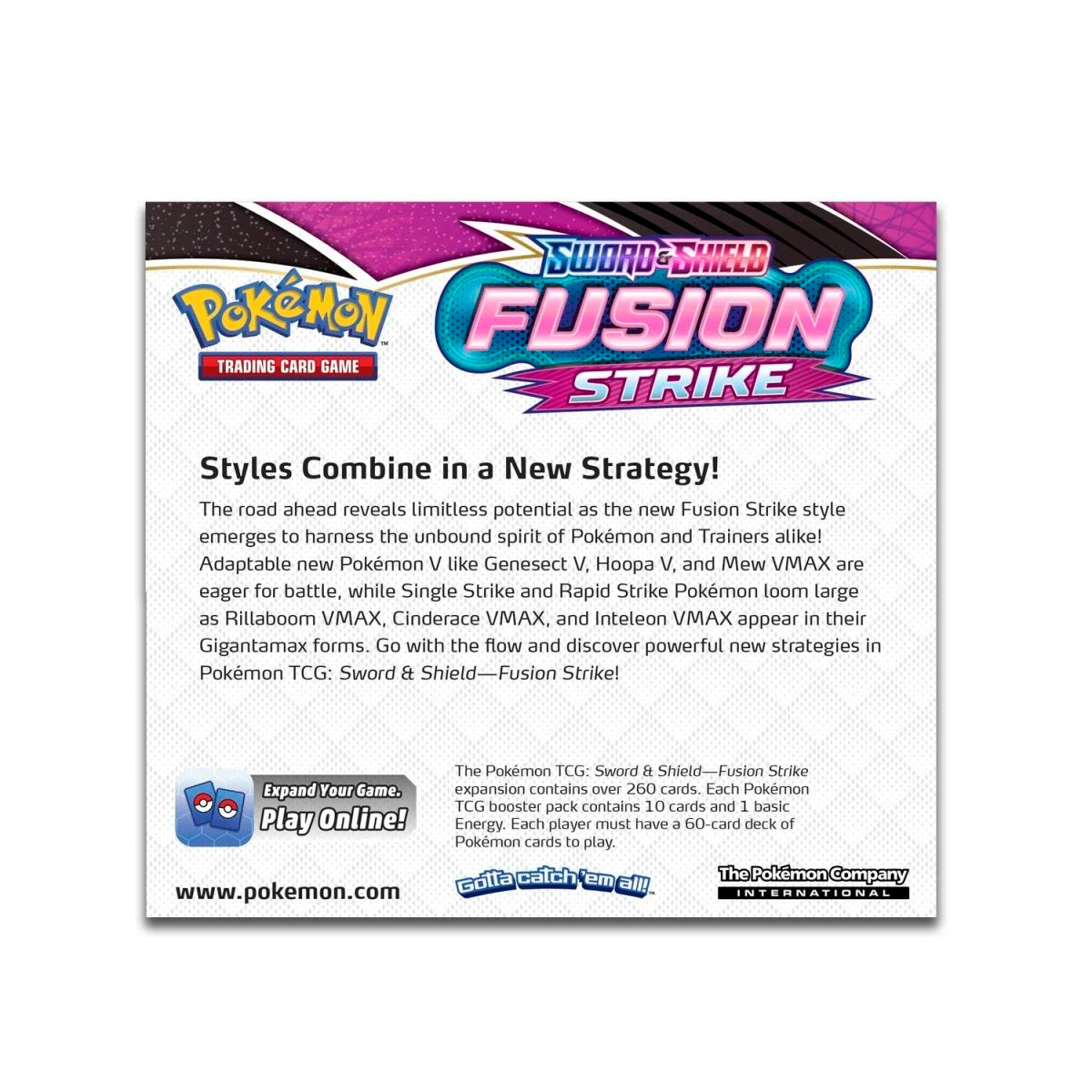 Hot Sale-pokemon-Sword & Shield-Fusion Strike Booster Display Box (36 Packs)