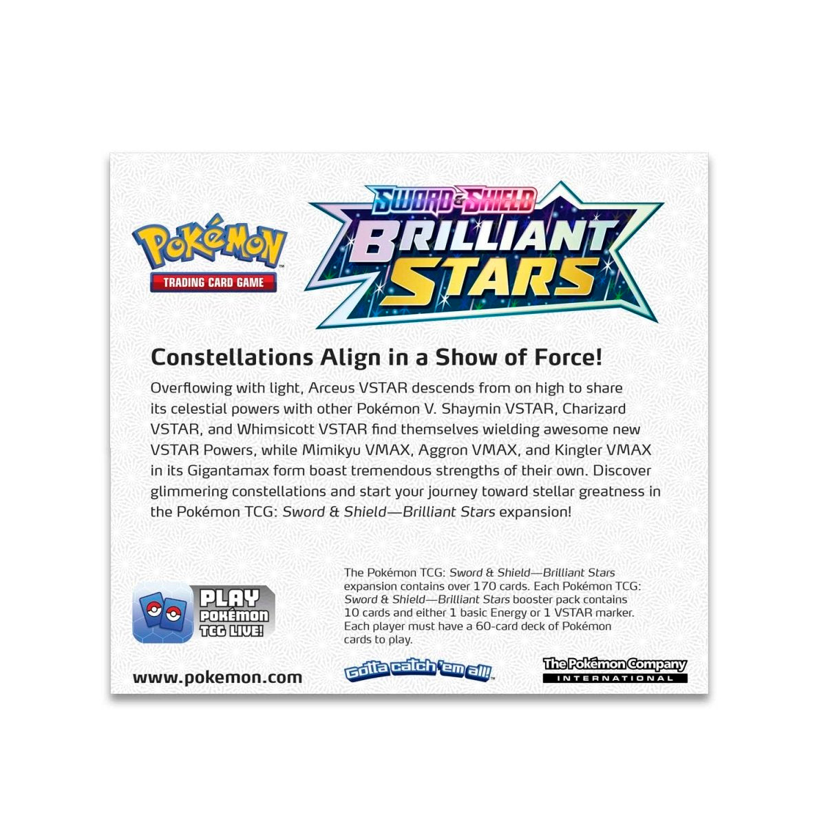 Hot Sale-pokemon-Sword & Shield-Brilliant Stars Booster Display Box (36 Packs)