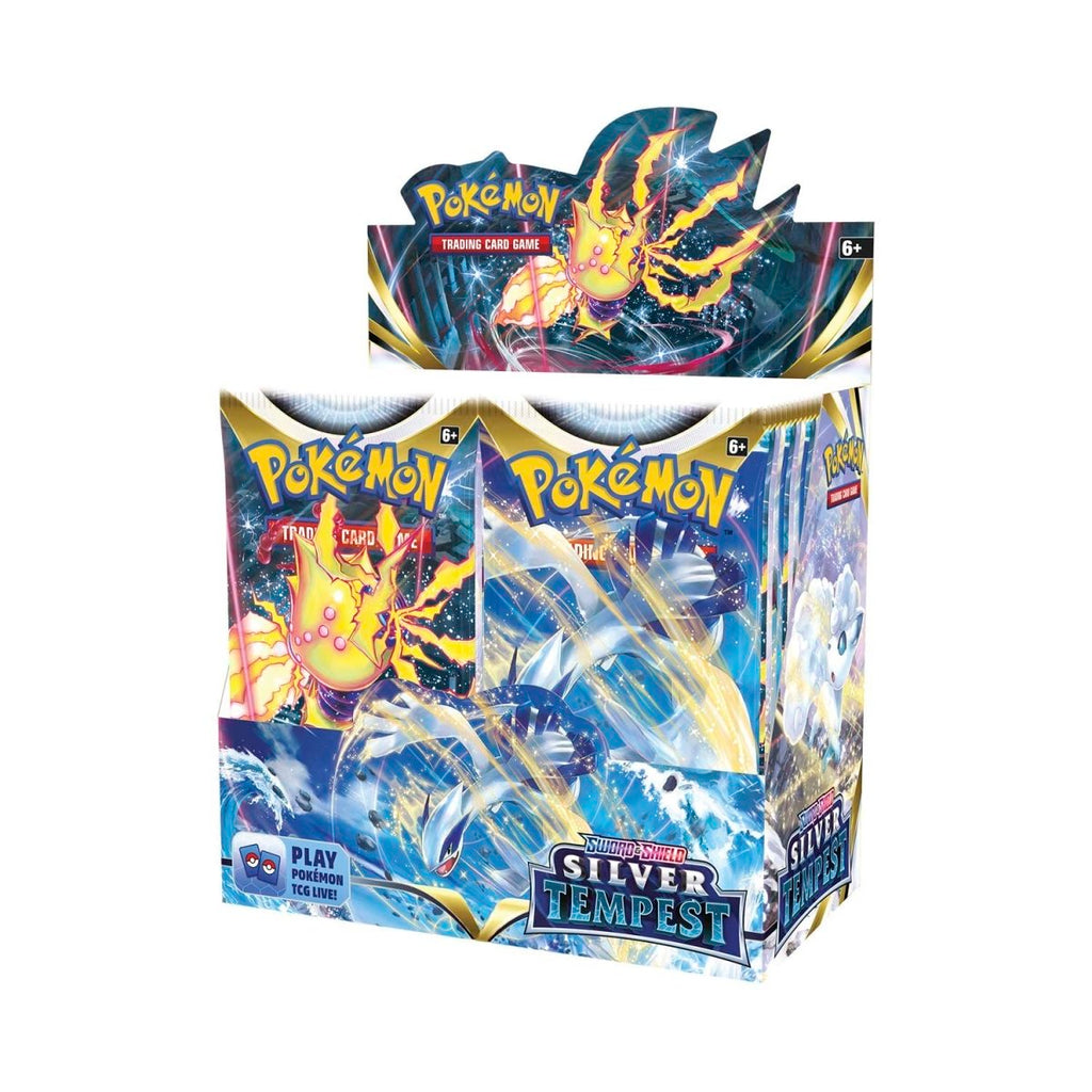 Hot Sale-pokemon-Sword & Shield-Silver Tempest Booster Display Box (36 Packs)