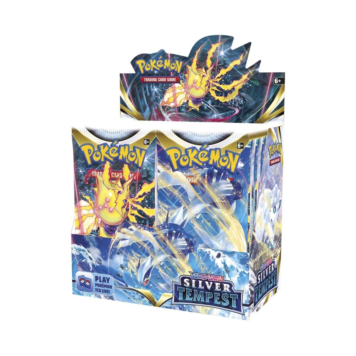 Hot Sale-pokemon-Sword & Shield-Silver Tempest Booster Display Box (36 Packs)