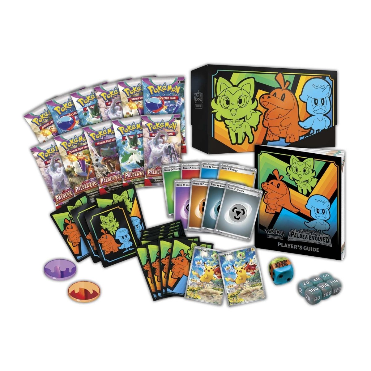 Hot Sale-pokemon-Scarlet & Violet-Paldea Evolved  Center Elite Trainer Box