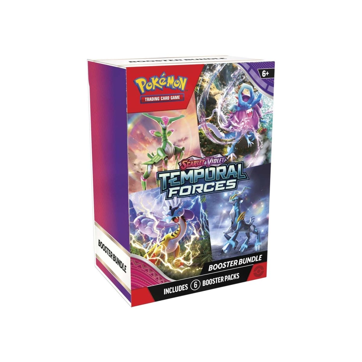 Hot Sale-pokemon-Scarlet & Violet-Temporal Forces Booster Bundle (6 Packs)