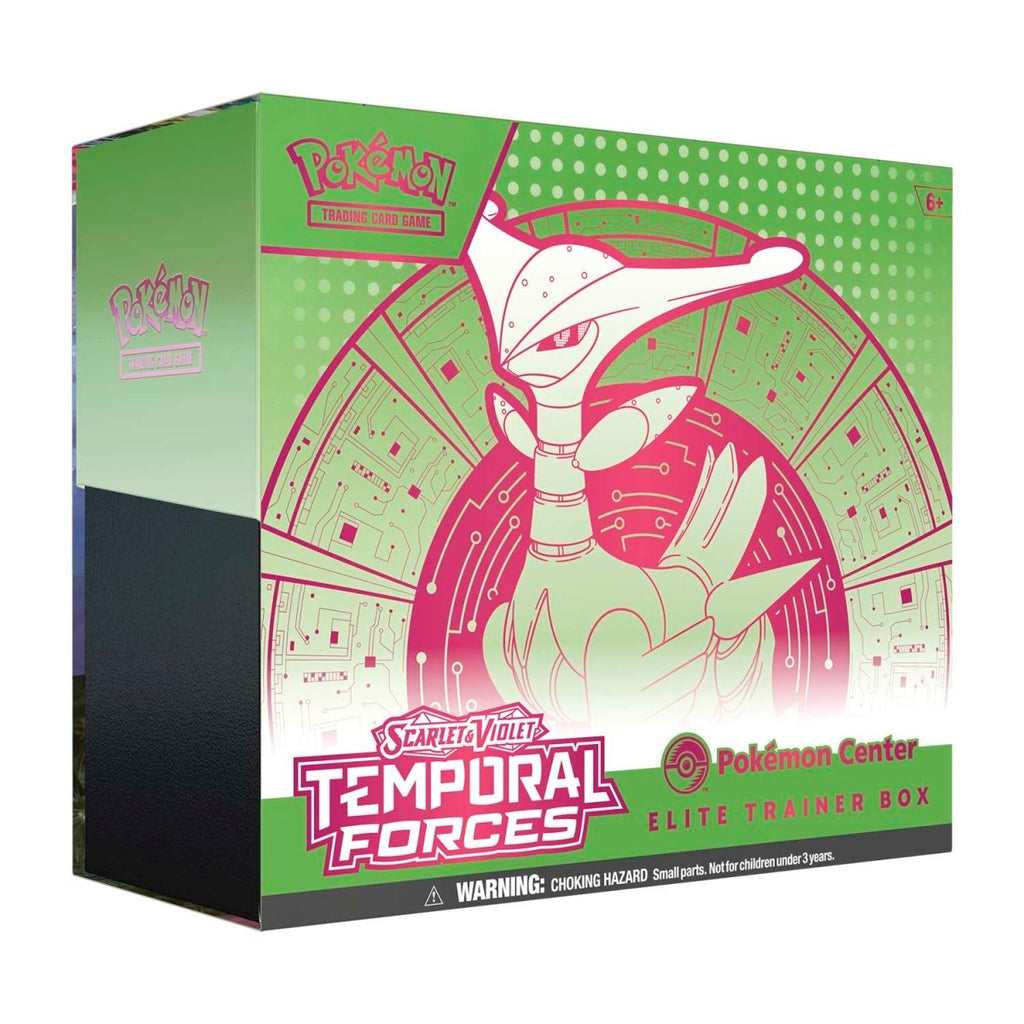 Hot Sale-pokemon-Scarlet & Violet-Temporal Forces  Center Elite Trainer Box (Iron Leaves)