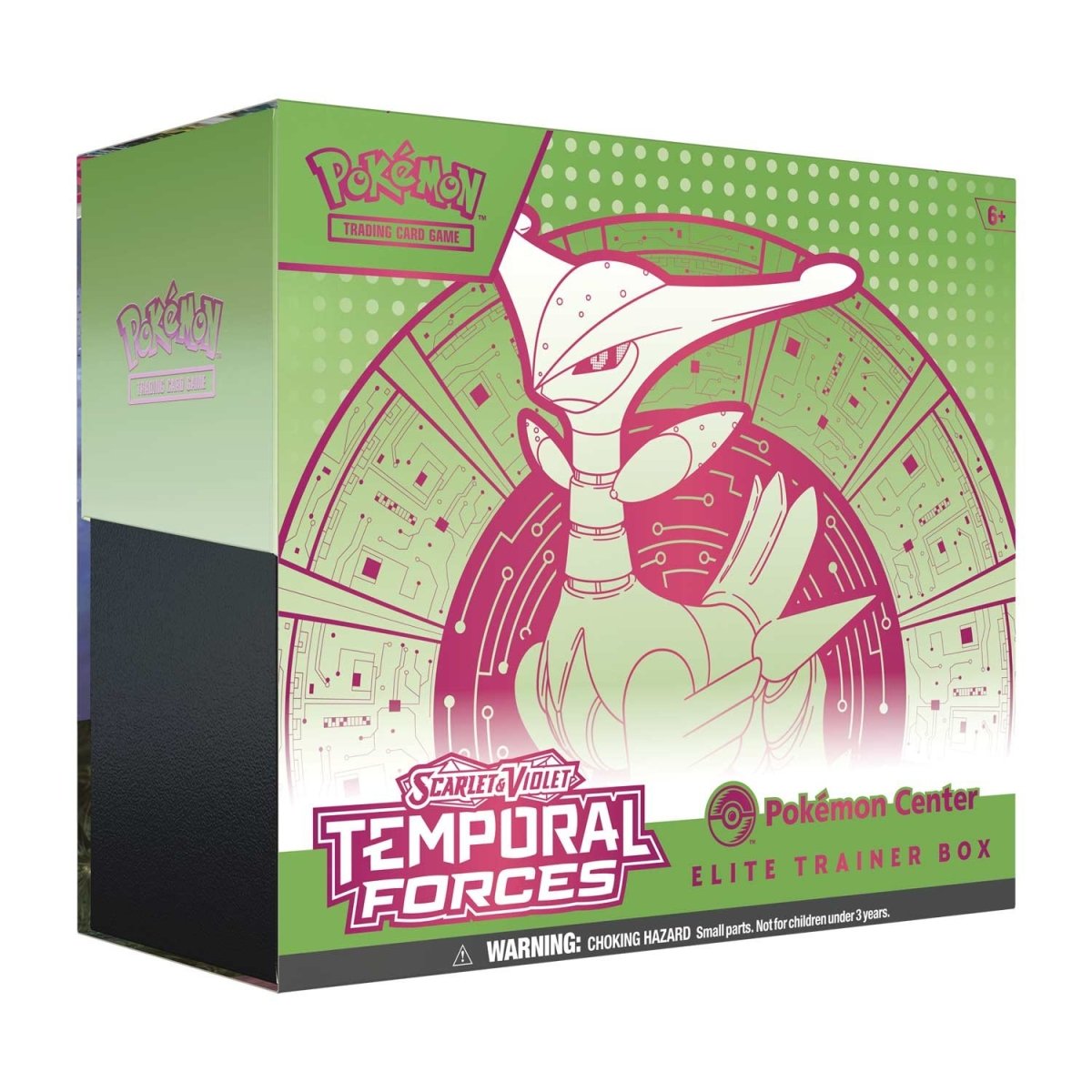 Hot Sale-pokemon-Scarlet & Violet-Temporal Forces  Center Elite Trainer Box (Iron Leaves)