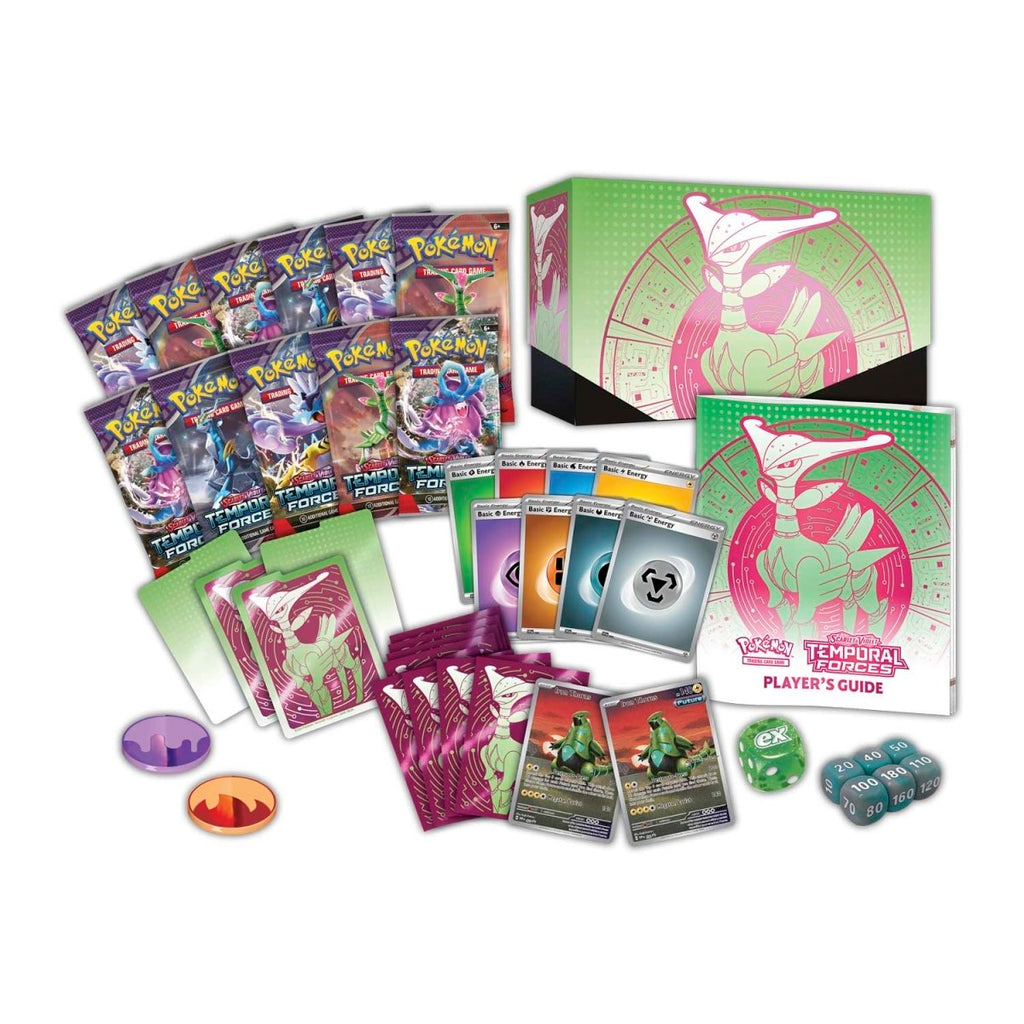 Hot Sale-pokemon-Scarlet & Violet-Temporal Forces  Center Elite Trainer Box (Iron Leaves)