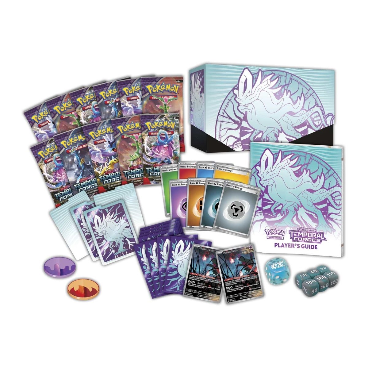 Hot Sale-pokemon-Scarlet & Violet-Temporal Forces  Center Elite Trainer Box (Walking Wake)
