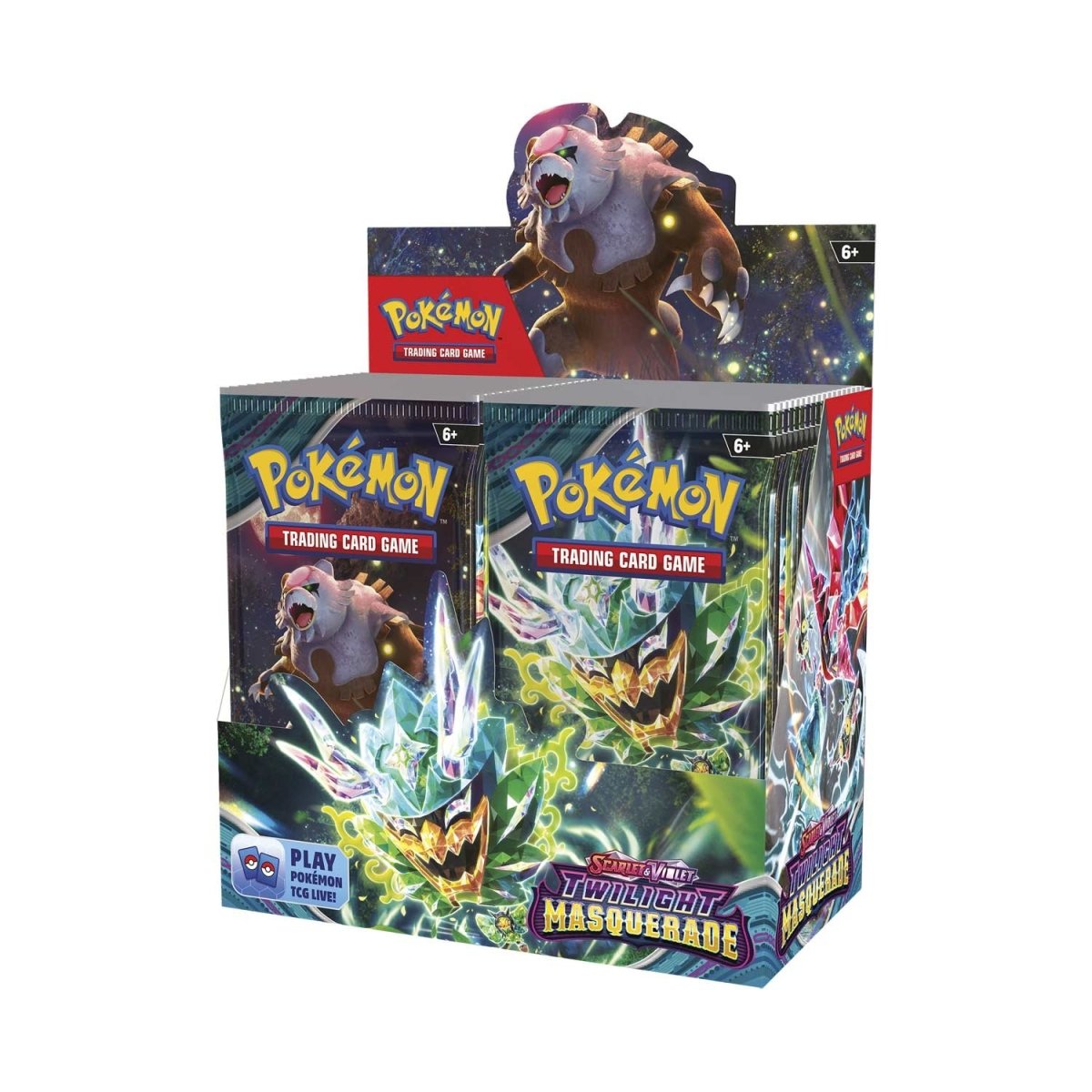 Hot Sale-pokemon-Scarlet & Violet-Twilight Masquerade Booster Display Box (36 Packs)
