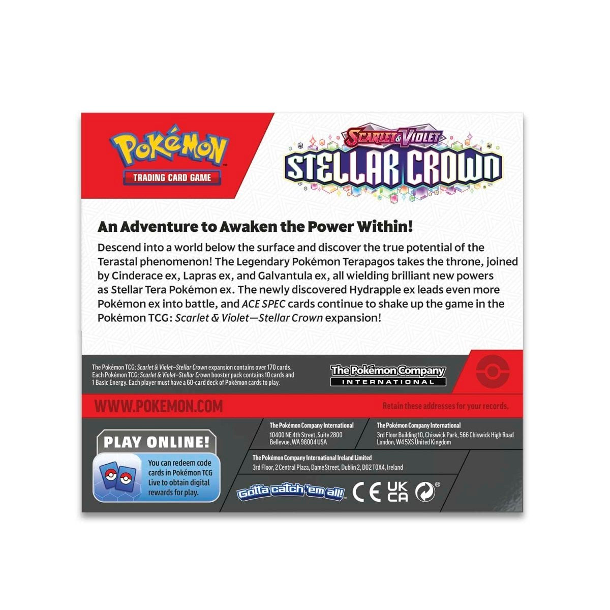Hot Sale-pokemon-Scarlet & Violet-Stellar Crown Booster Display Box (36 Packs)