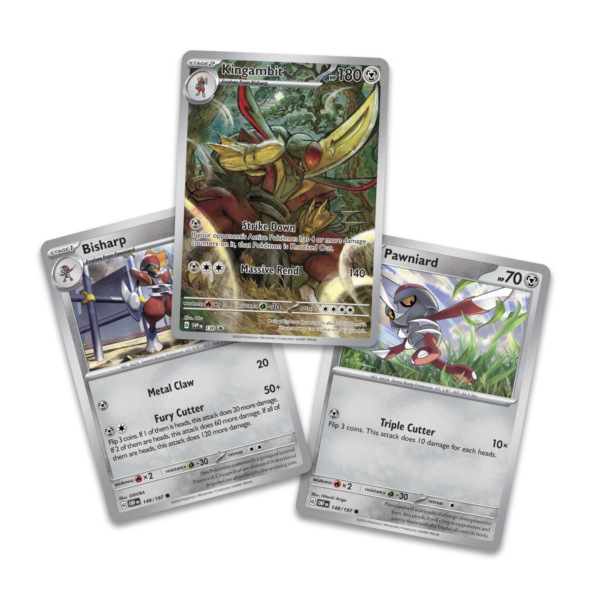 Hot Sale-pokemon-Scarlet & Violet-Shrouded Fable Kingambit Illustration Collection