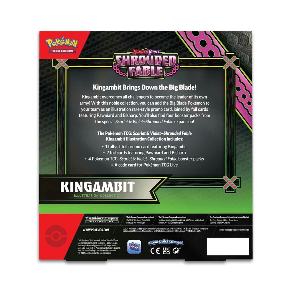 Hot Sale-pokemon-Scarlet & Violet-Shrouded Fable Kingambit Illustration Collection