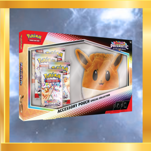Hot Sale-pokemon Prismatic Evolutions Accessory Pouch Special Collection