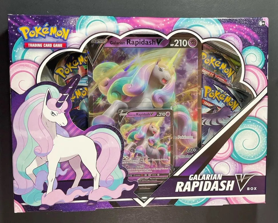 Hot Sale-pokemon Galarian Rapidash V Box